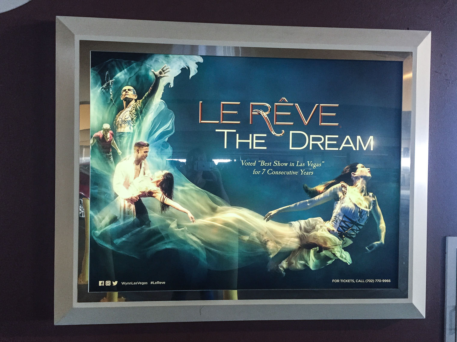 Advertising for Le Reve the show At the Wynn Las Vegas
