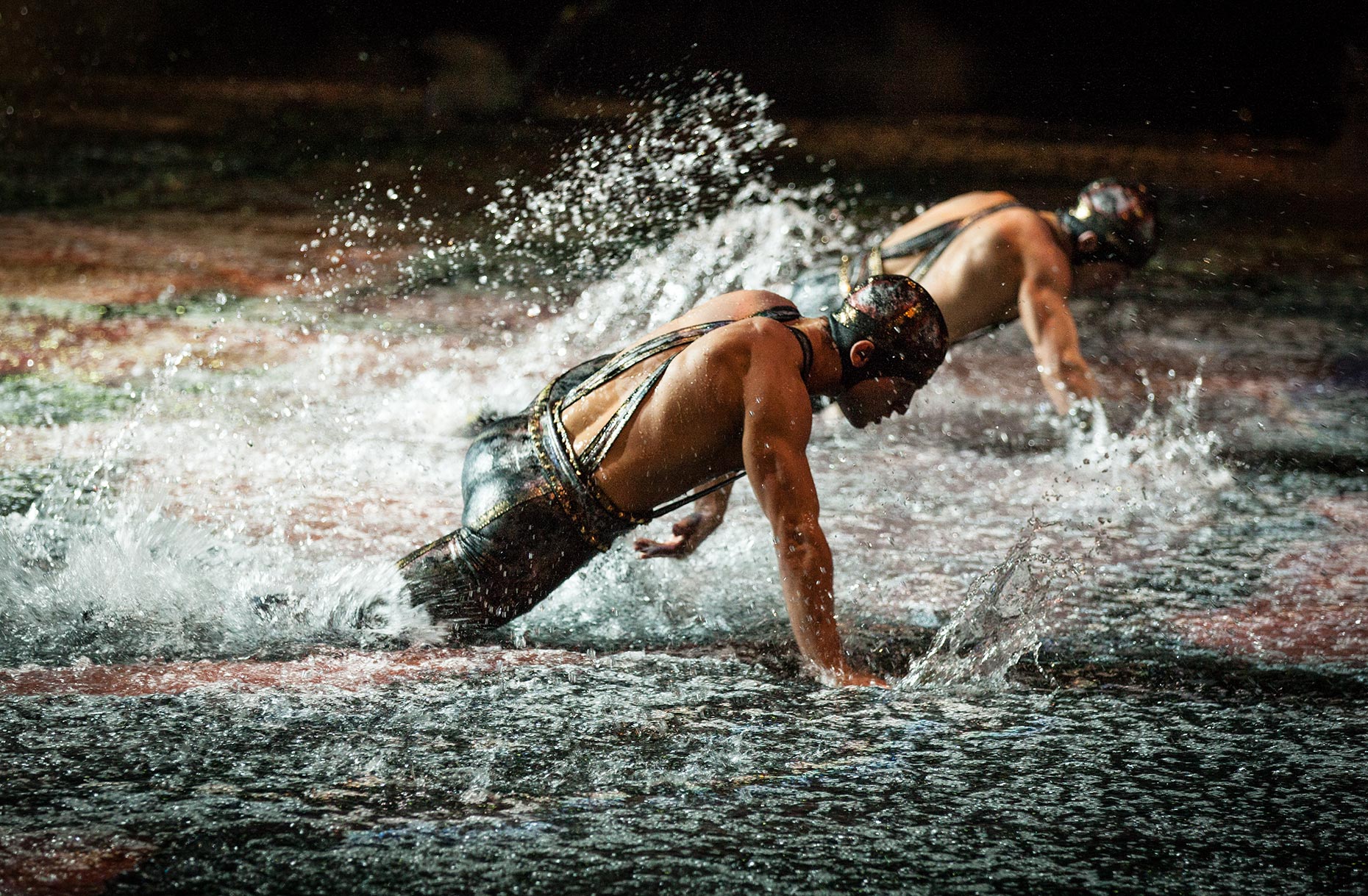The solders The House of Dancing Water show at the City of Dreams Macau marketing and promotional shots