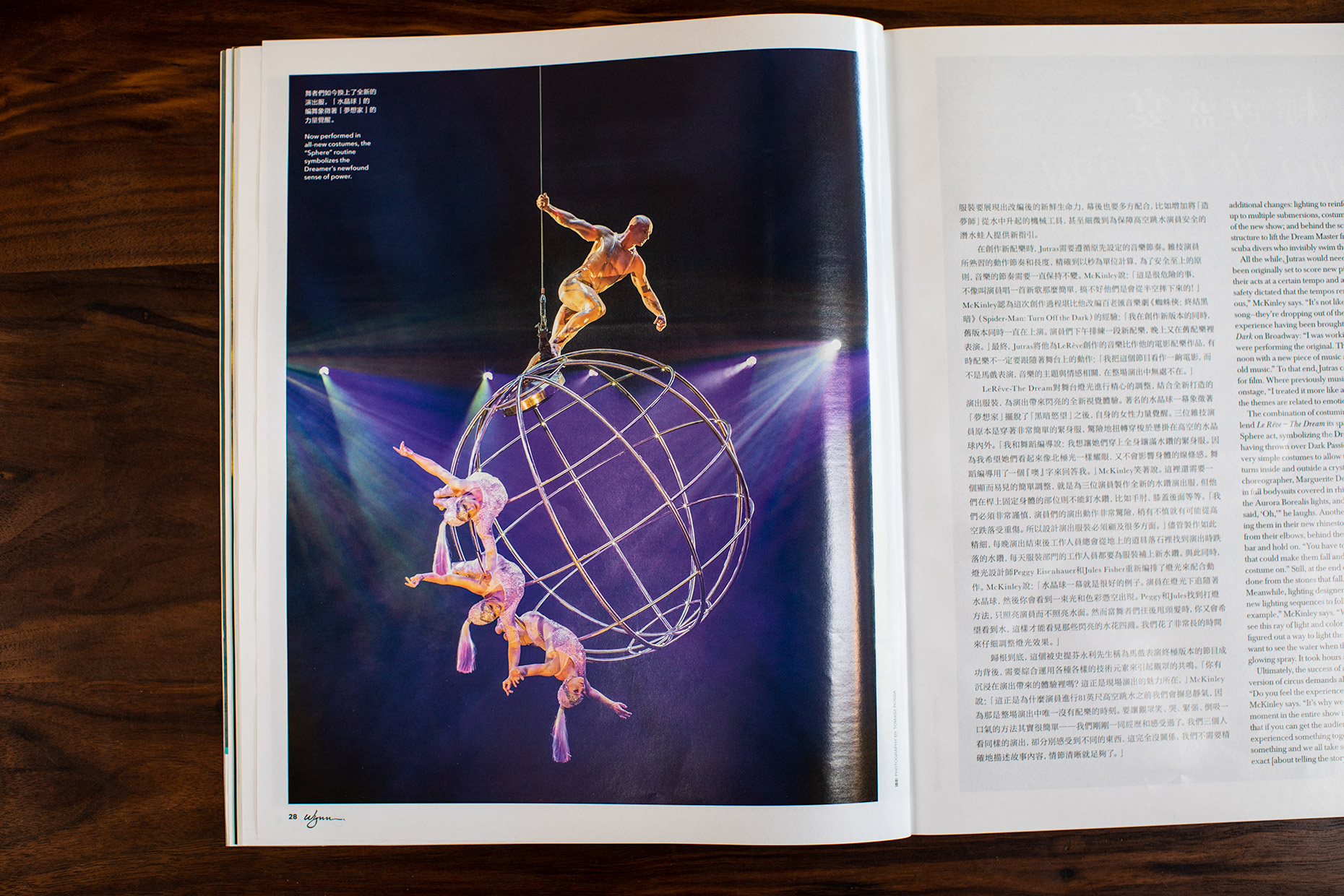 Magazine editorial for Wynn Magazine