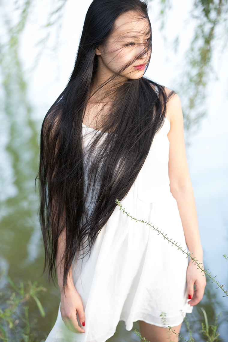 asian Beauty in the wind